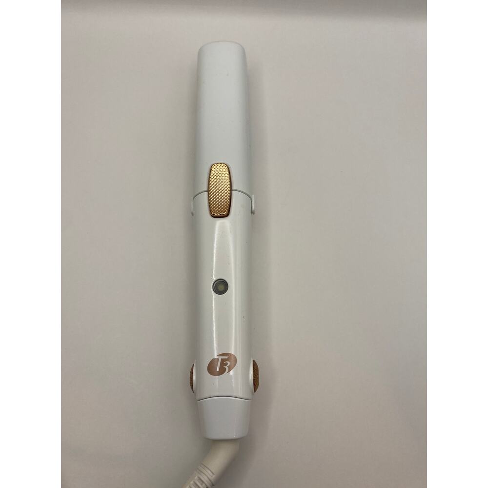 T3 Micro SinglePass Compact Travel Flat Iron 77500 White Rose Gold w/ Heat Cap - Picture 2 of 7